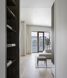 Фото интерьера гостиной квартиры в стиле минимализм