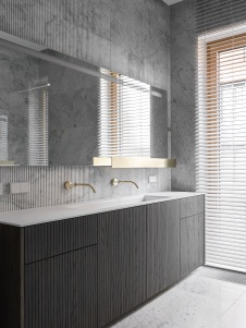 Фото интерьера санузла квартиры в стиле минимализм 