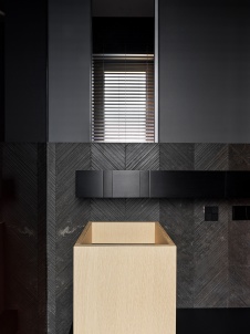 Фото интерьера гостевого санузла квартиры в стиле минимализм 