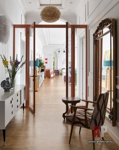 Фото интерьера коридора квартиры в стиле фьюжн 