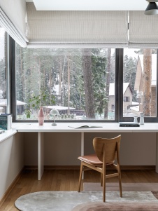 Фото интерьера кабинета дома в стиле неоклассика 