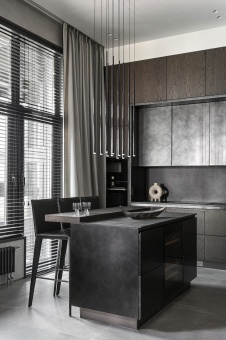 Фото интерьера кухни квартиры в стиле минимализм