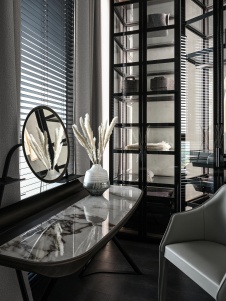 Фото интерьера гардеробной квартиры в стиле минимализм 