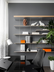 Фото интерьера кабинета пентхауса в стиле фьюжн