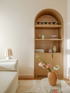 Фото интерьера гостиной квартиры в стиле фьюжн