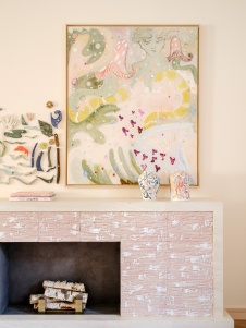 Фото интерьера каминной квартиры в стиле фьюжн 