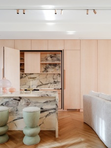 Фото интерьера кухни квартиры в стиле фьюжн 