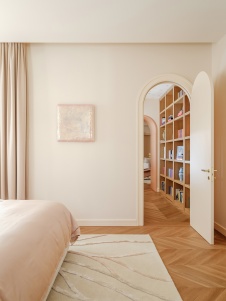 Фото интерьера спальни квартиры в стиле фьюжн