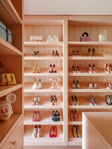 Фото интерьера гардеробной квартиры в стиле фьюжн