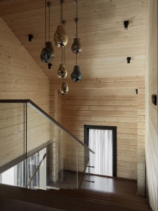 Фото лестницы дома в стиле шале 
