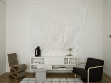 Фото интерьера зоны отдыха квартиры в стиле минимализм 