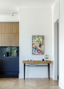 Фото интерьера гостиной квартиры в стиле фьюжн