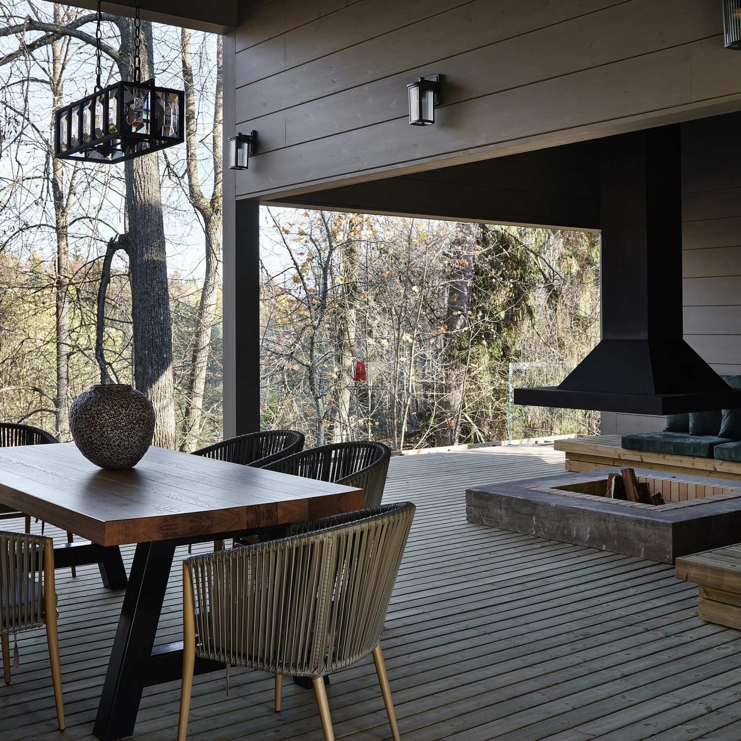 Жилой модуль в Северской веранда