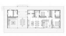 План одноэтажного деревянного дома с верандой по индивидуальному проекту. Общая площадь – 270 кв. м.