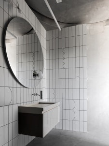 Фото интерьера санузла дома в стиле минимализм 