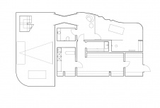 План цокольного этажа бетонного дома в Подмосковье. Общая площадь - 420 кв. м