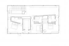 План второго этажа бетонного дома в Подмосковье. Общая площадь - 420 кв. м.