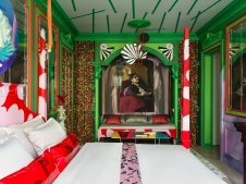 Фото интерьера спальни квартиры в стиле китч 