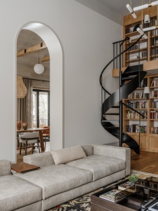 Фото интерьера гостиной дома в средиземноморском стиле