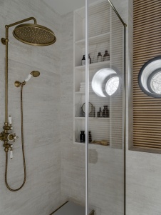 Фото интерьера санузла дома в средиземноморском стиле 