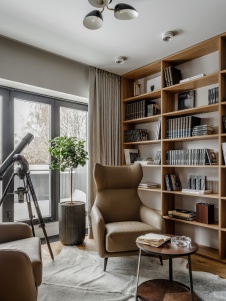 Фото интерьера кабинета дома в средиземноморском стиле