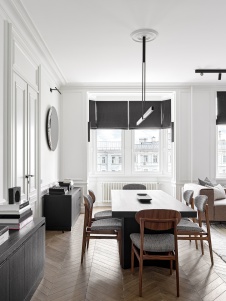 Фото интерьера гостиной квартиры в стиле фьюжн