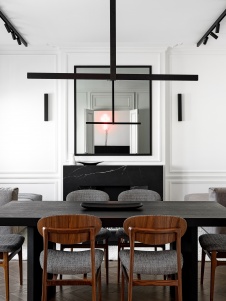 Фото интерьера столовой квартиры в стиле фьюжн