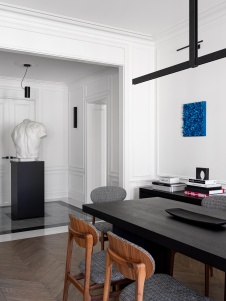 Фото интерьера столовой квартиры в стиле фьюжн