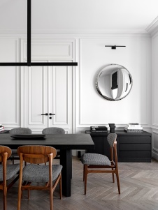 Фото интерьера гостиной квартиры в стиле фьюжн