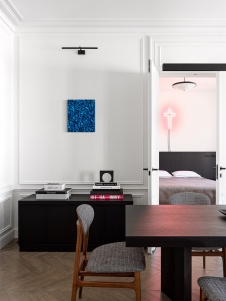 Фото интерьера гостиной квартиры в стиле фьюжн