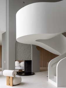 Фото интерьера каминной дома в стиле минимализм