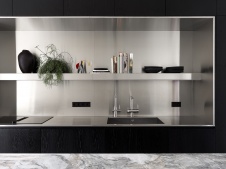 Фото интерьера кухни дома в стиле минимализм 