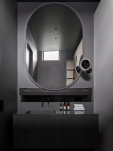 Фото интерьера санузла дома в стиле минимализм 