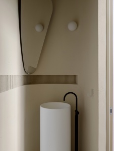 Фото интерьера санузла дома в стиле минимализм 