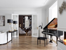 Фото интерьера гостиной квартиры в американском стиле