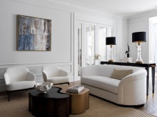 Фото интерьера гостиной квартиры в американском стиле