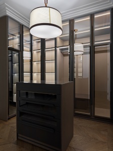 Фото интерьера гардеробной квартиры в американском стиле