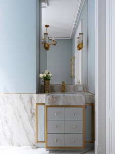 Фото интерьера санузла квартиры в американском стиле