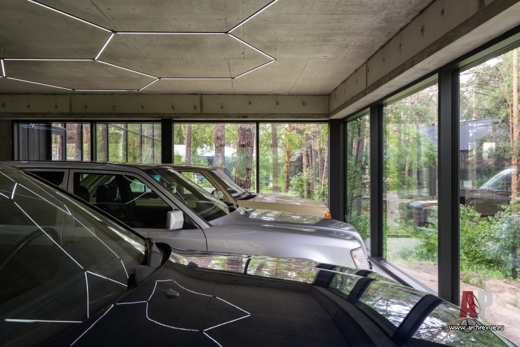 Фото интерьера гаража дома в стиле минимализм