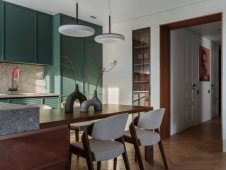 Фото интерьера кухни квартиры в стиле фьюжн