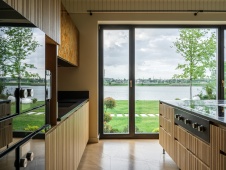Фото интерьера кухни дома в стиле ар-деко 