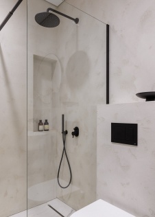 Фото интерьера гостевого санузла квартиры в стиле минимализм 