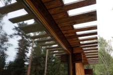 Фото фасада загородного дома в эко стиле