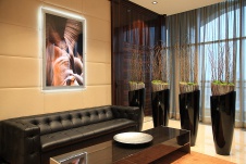 Фото интерьера приемной офиса в стиле фьюжн 