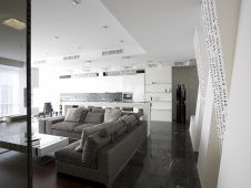 Фото интерьера гостиной квартиры в минимализме для молодого человека