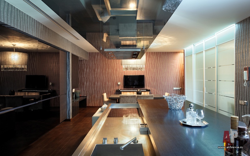 Фото интерьера кухни дома в современном стиле