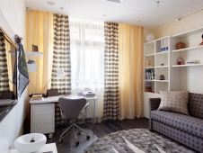 Фото интерьера кабинета небольшой квартиры в современном стиле