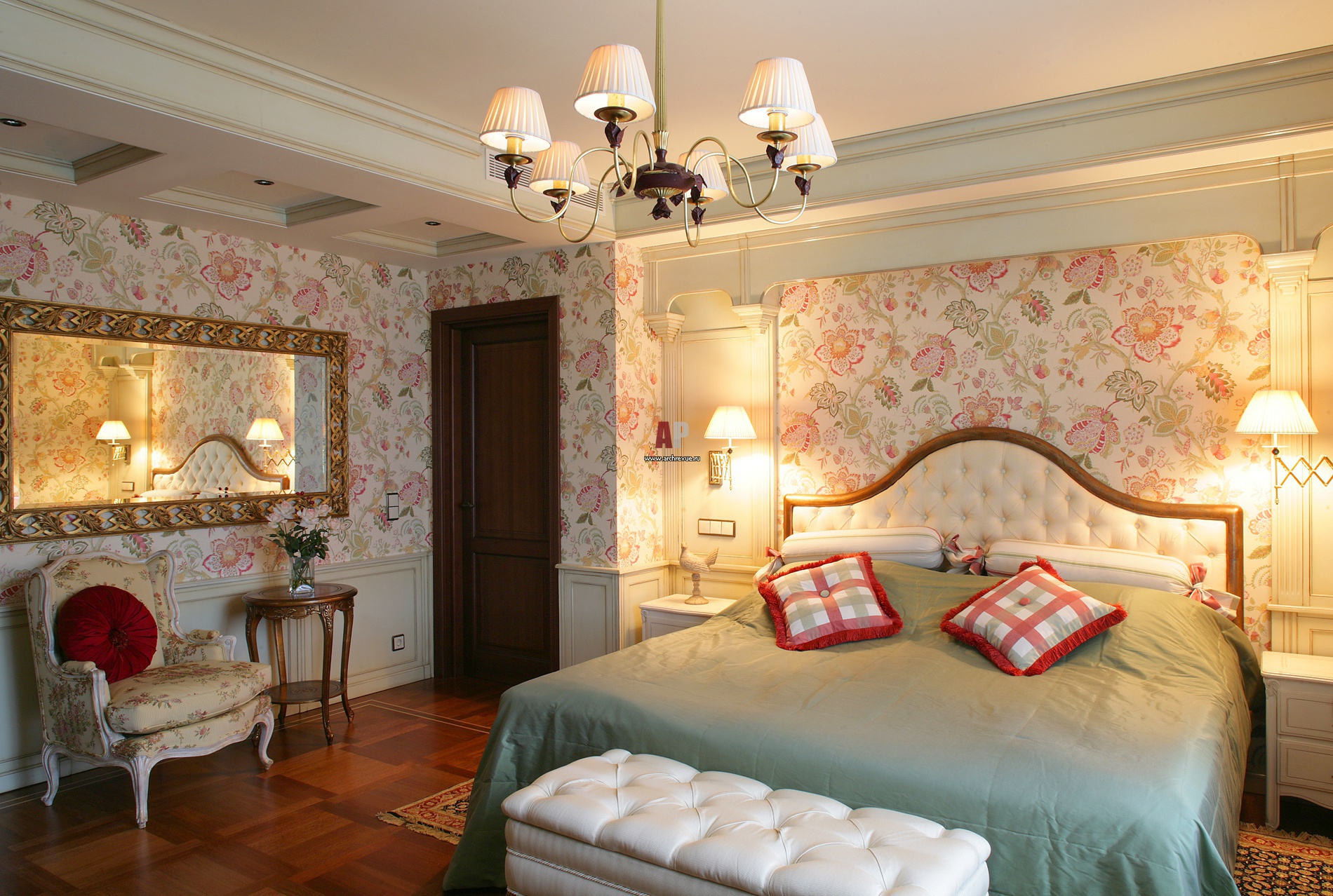 Спальня в классическом английском стиле