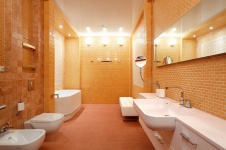 Фото интерьера санузла квартиры в стиле минимализм