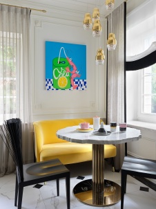 Фото интерьера кухни дома в стиле фьюжн